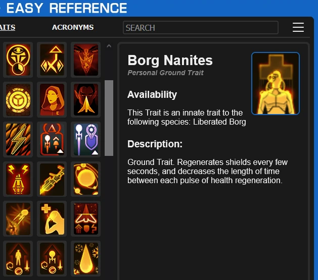 infobox, icon grid and menubar overview